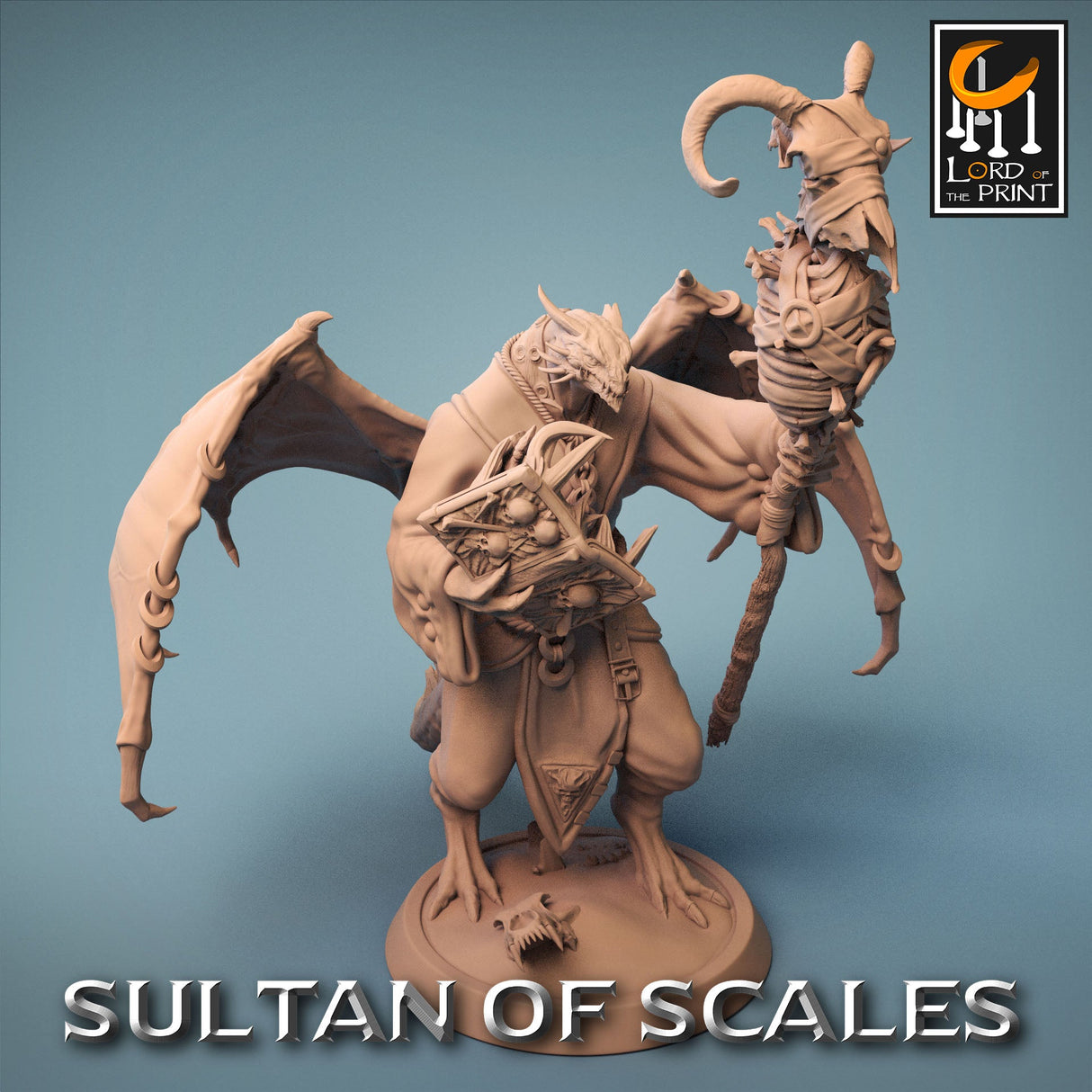 Dragonborn Necromancer Miniature - Mini Megastore