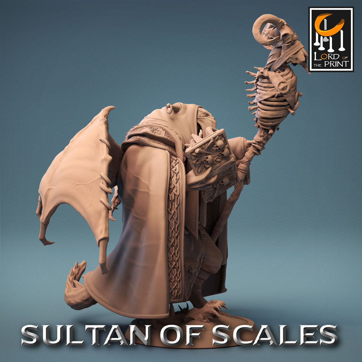 Dragonborn Necromancer Miniature - Mini Megastore
