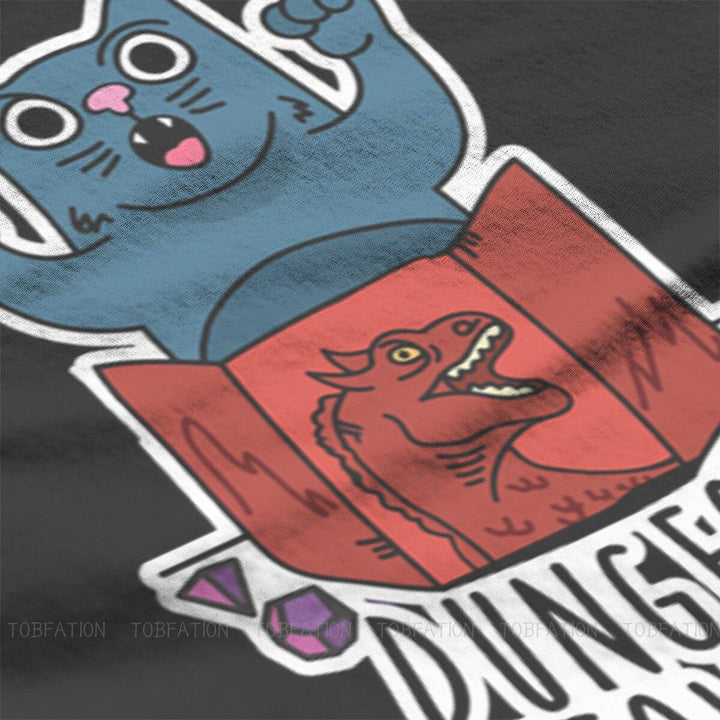 Dungeon Meowster Fashion TShirts Dragon Quest Dragonlord Hero Game Male Style Pure Cotton Tops T Shirt O Neck Oversized - Mini Megastore