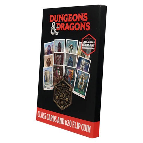 Dungeons & Dragons - Set of 12 Class Cards & Coin Set - Mini Megastore