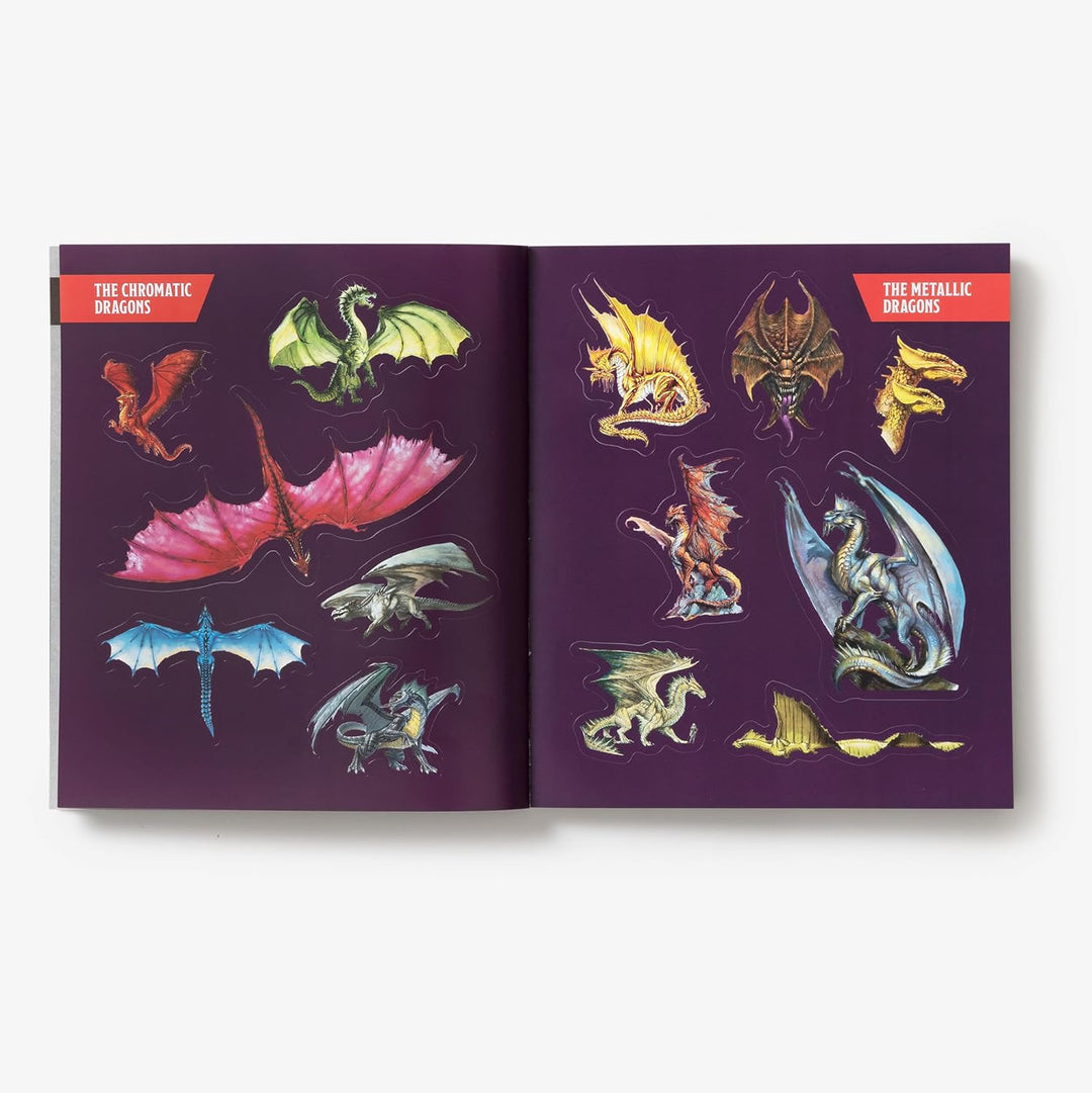 Dungeons & Dragons Stickerology : Legendary Stickers of Monsters, Magical Items, and More - Mini Megastore