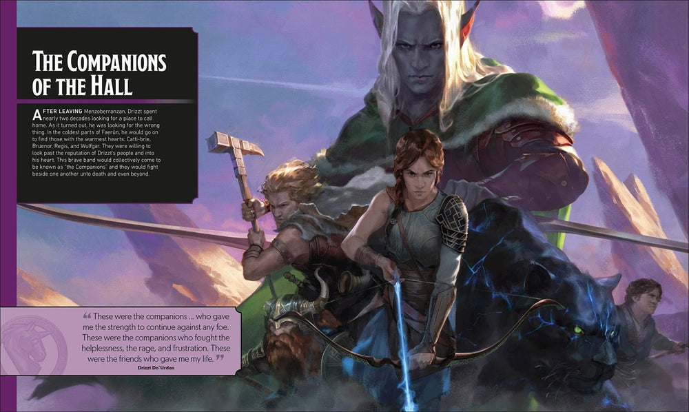 Dungeons & Dragons The Legend of Drizzt Visual Dictionary - Mini Megastore
