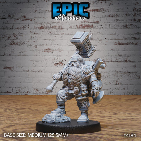 Dwarf Traveler Miniature - Mini Megastore