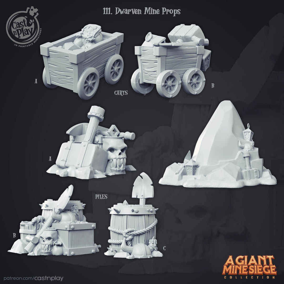 Dwarven Mine Props and Scatter - Mini Megastore