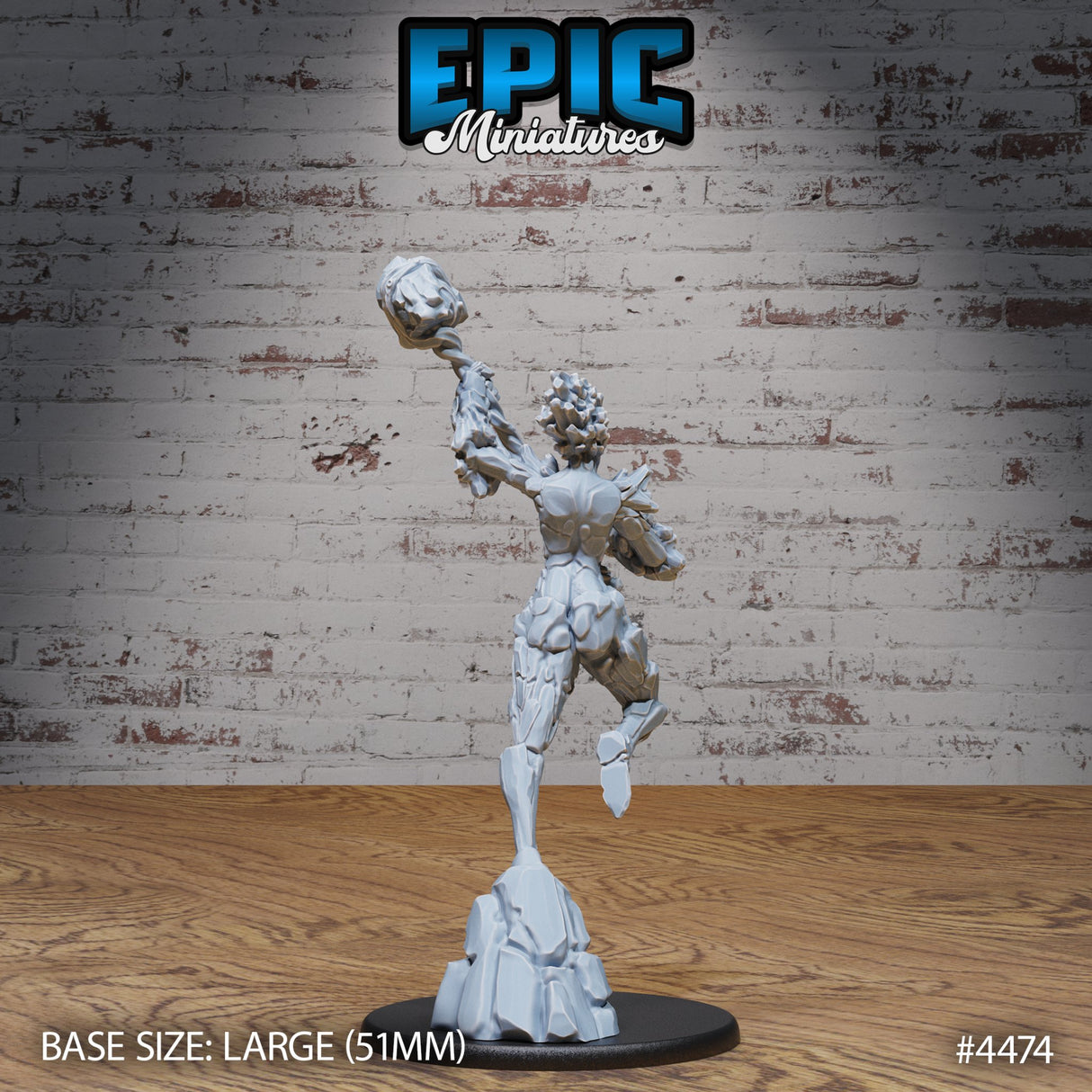 Earth Elemental Female Miniatures - Mini Megastore