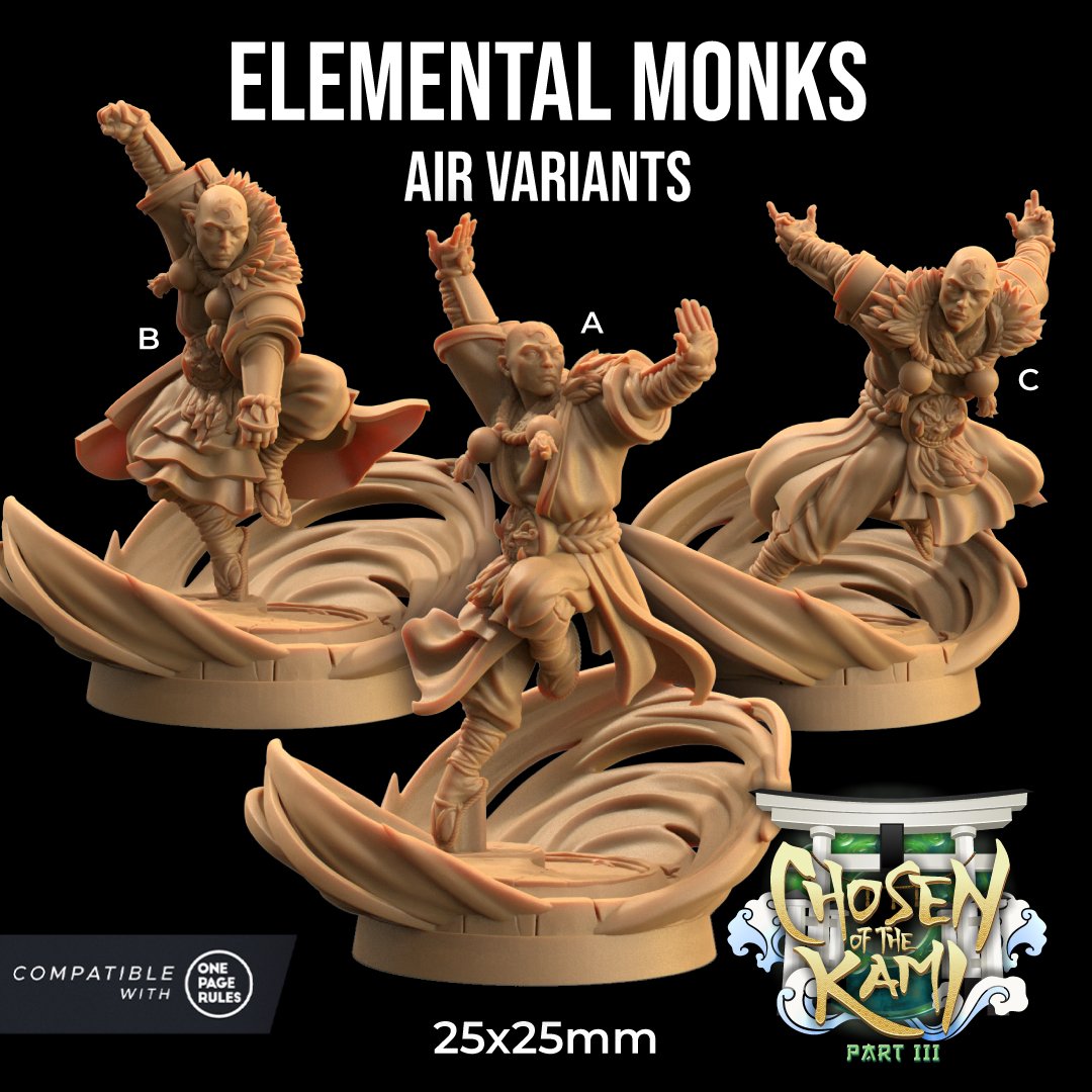 Elementa Monk Miniatures - Mini Megastore