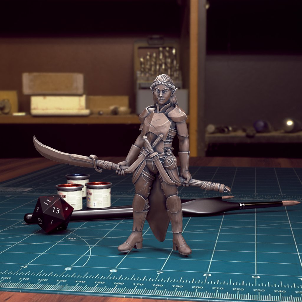 Elf Fighter Miniatures - Mini Megastore