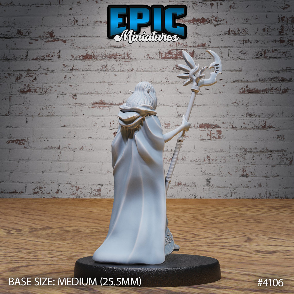 Elf Queen / Female Elf Cleric / Sorcerer Miniature - Mini Megastore