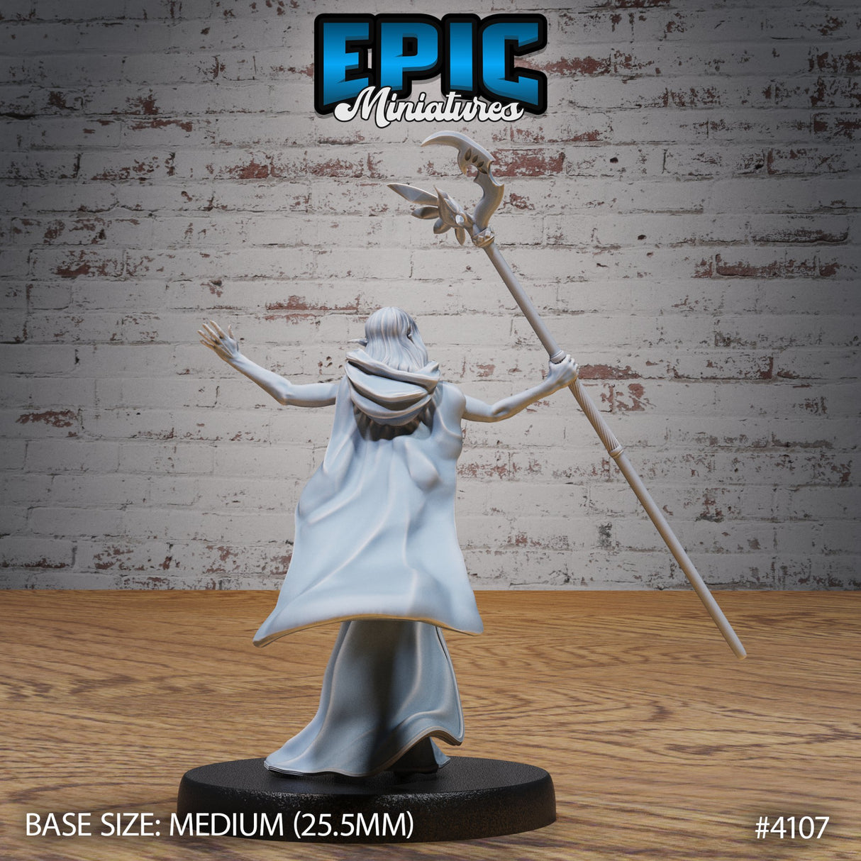 Elf Queen / Female Elf Cleric / Sorcerer Miniature - Mini Megastore