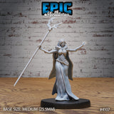 Elf Queen / Female Elf Cleric / Sorcerer Miniature - Mini Megastore