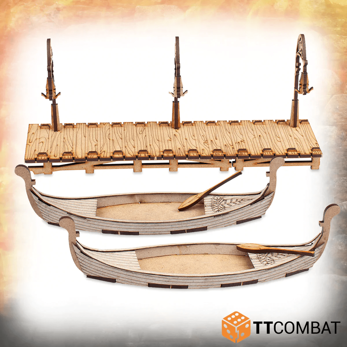 Elven Docks with boats and skiff - Mini Megastore