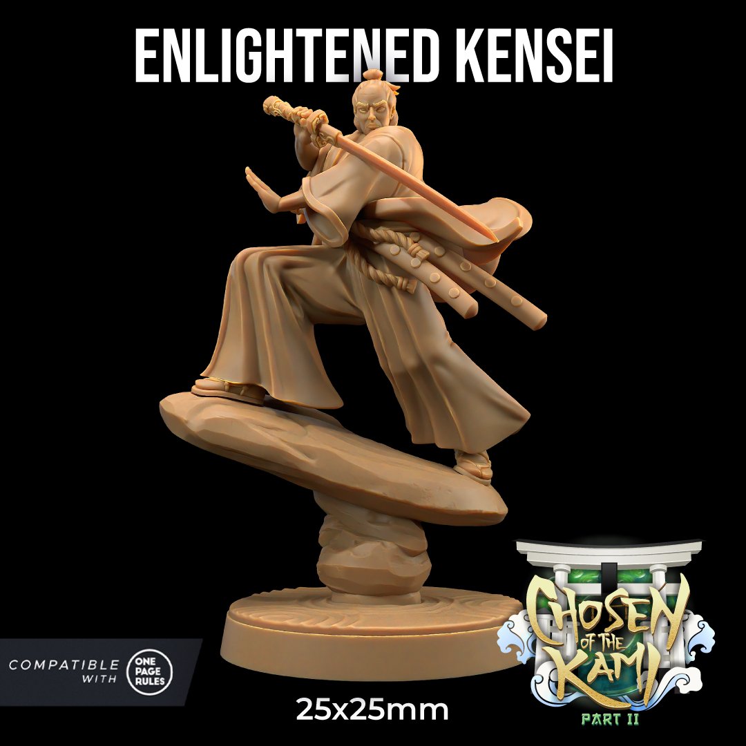 Enlightened Kensei - Human Samurai / Fighter Miniature Miniature - Mini Megastore