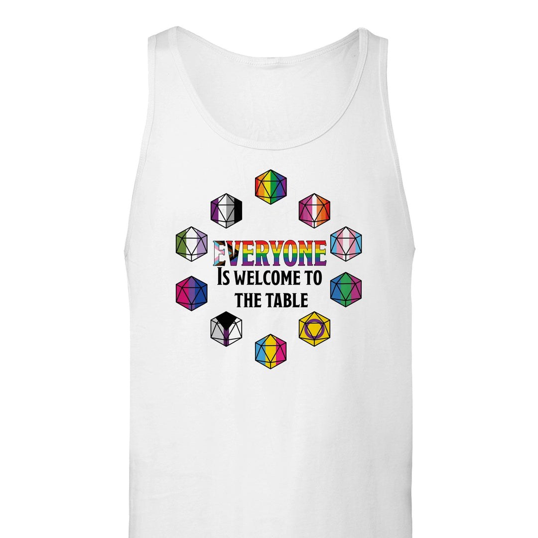 "Everyone is welcome to the Table" Pride Unisex Tank Top - Mini Megastore