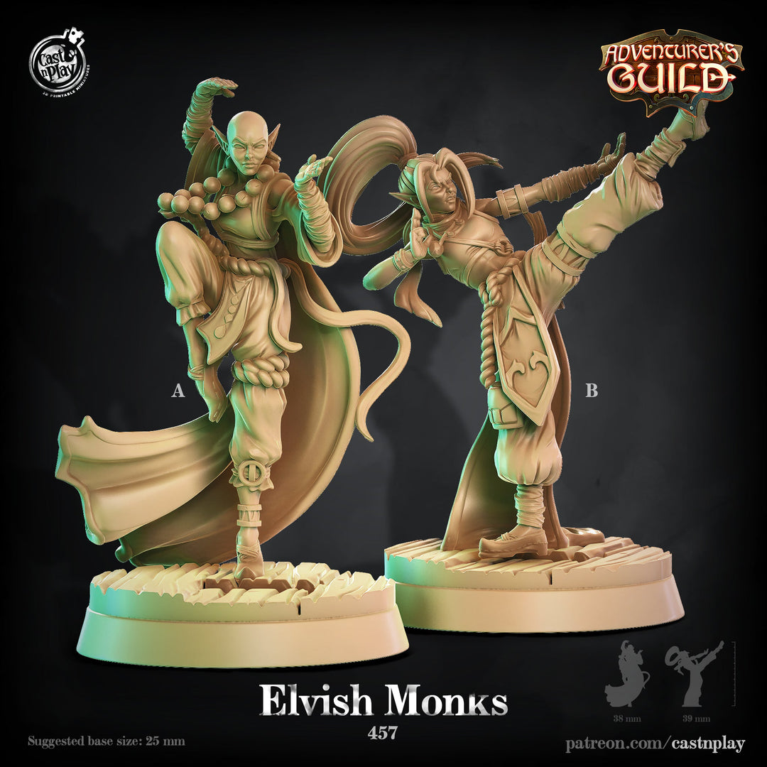 Female Elf Monk Miniatures - Mini Megastore