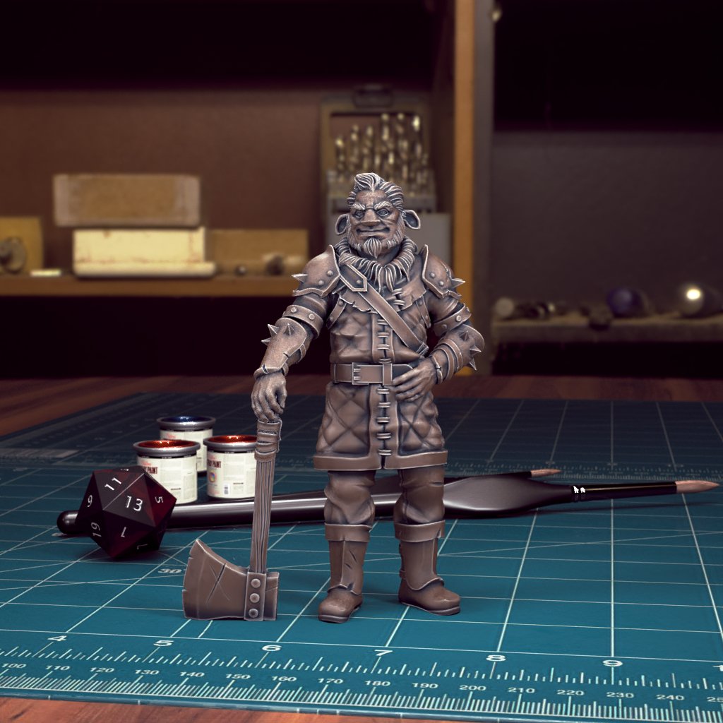 Firbolg Fighter Miniatures - Mini Megastore