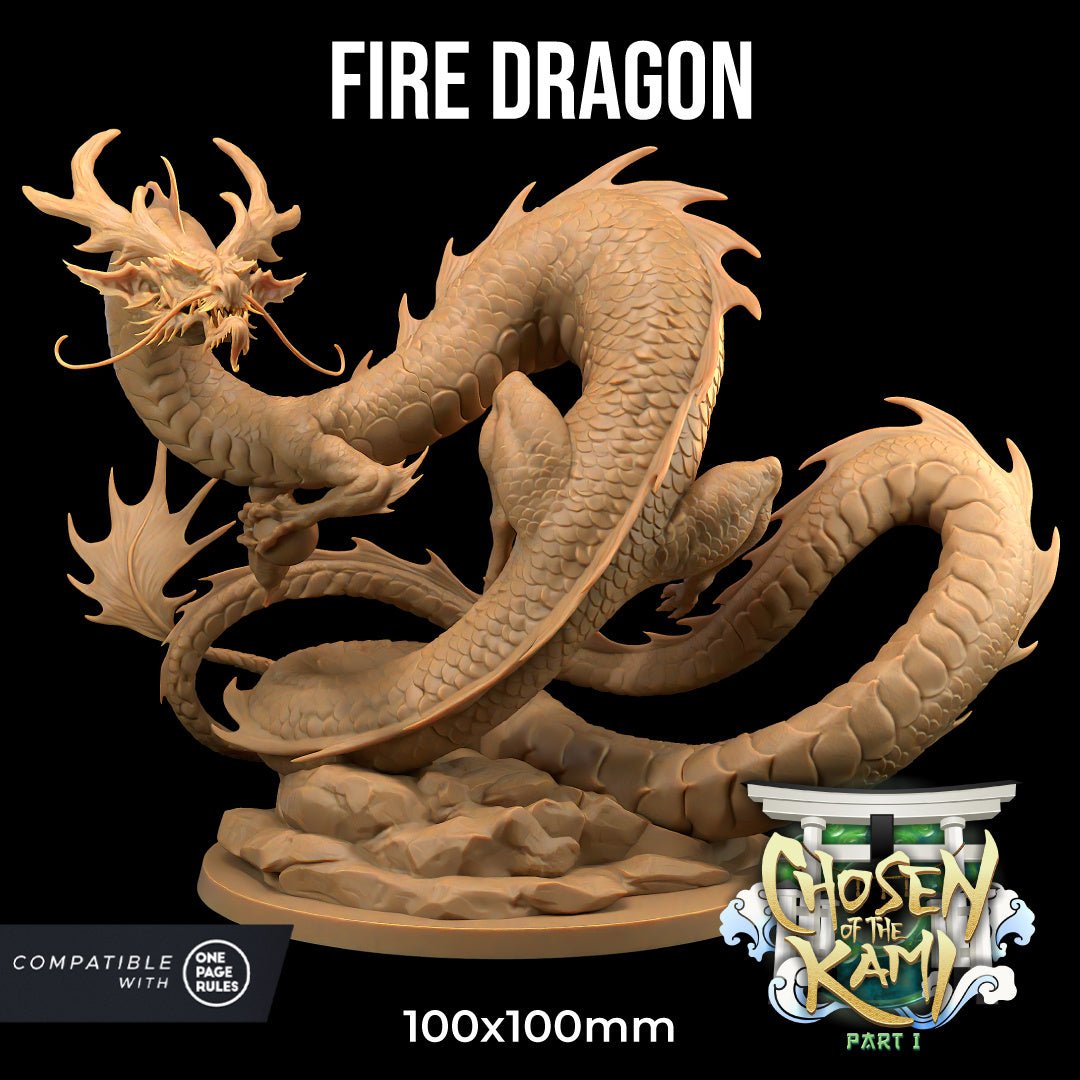 Fire Dragon Miniature - Asian Style - Mini Megastore