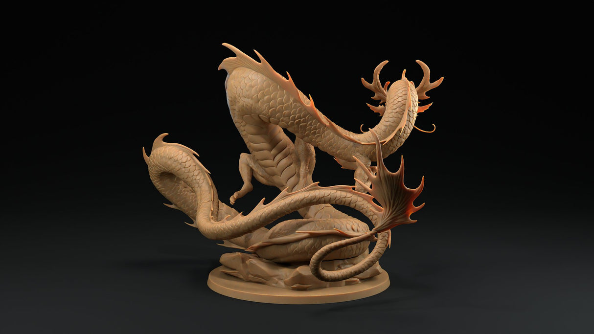 Fire Dragon Miniature - Asian Style - Mini Megastore