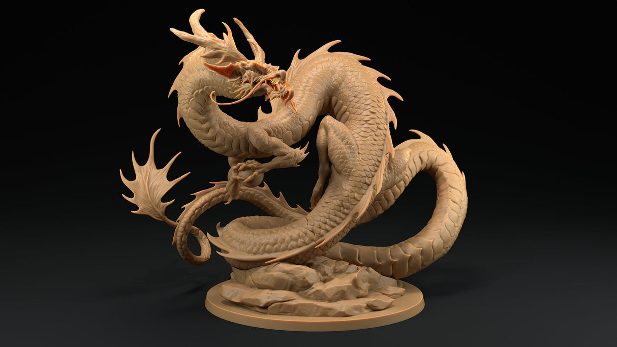 Fire Dragon Miniature - Asian Style - Mini Megastore