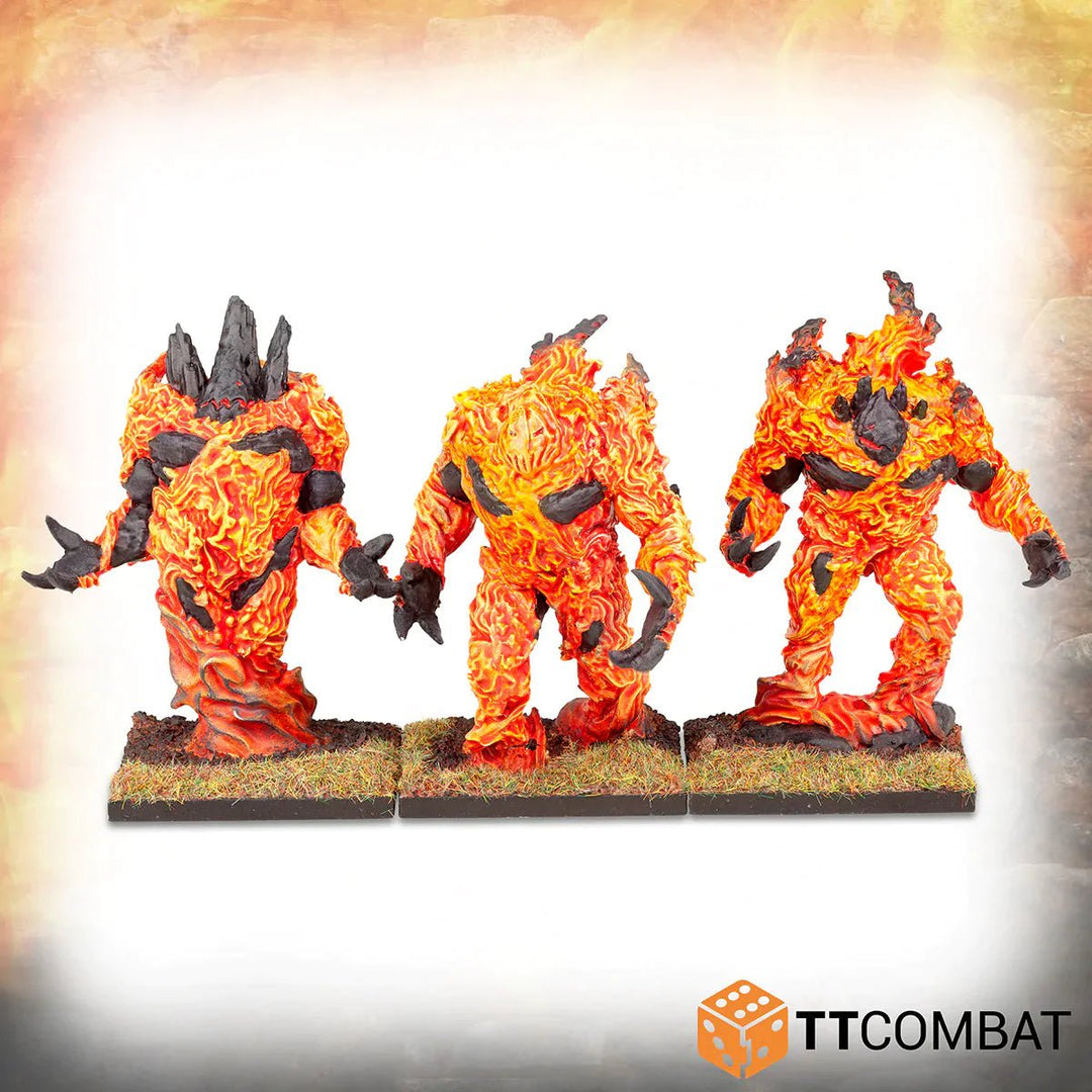 Fire Elementals Miniature - Set of 3 by TTCombat - Mini Megastore