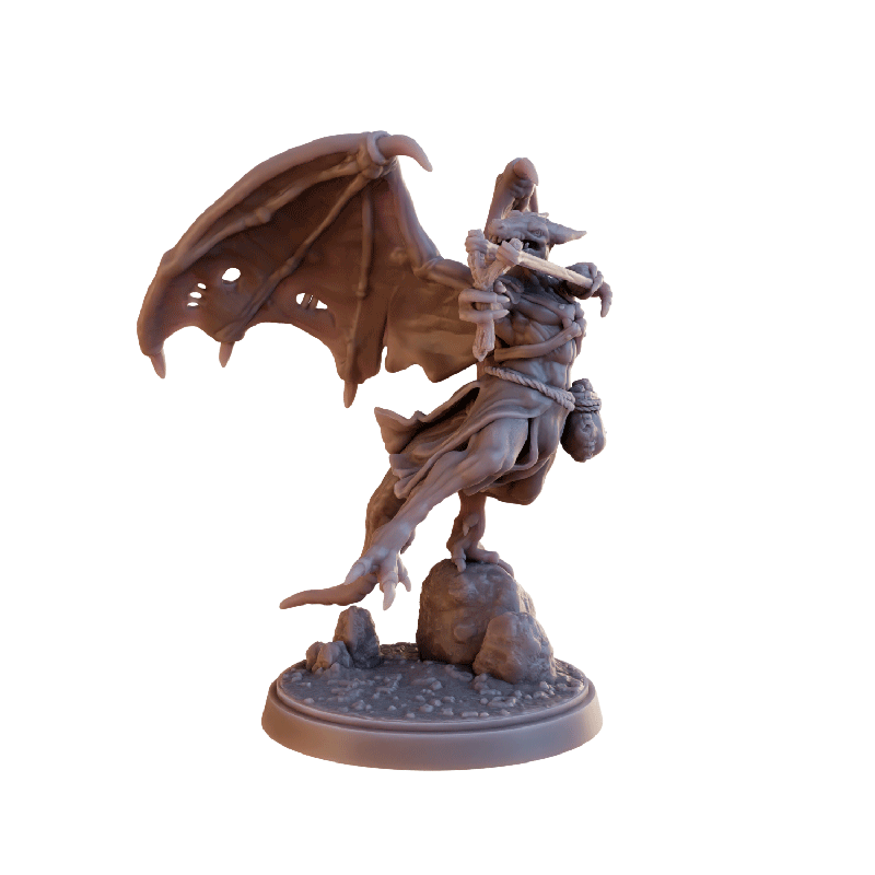 Flying Slingshooter Kobold Miniature - Mini Megastore