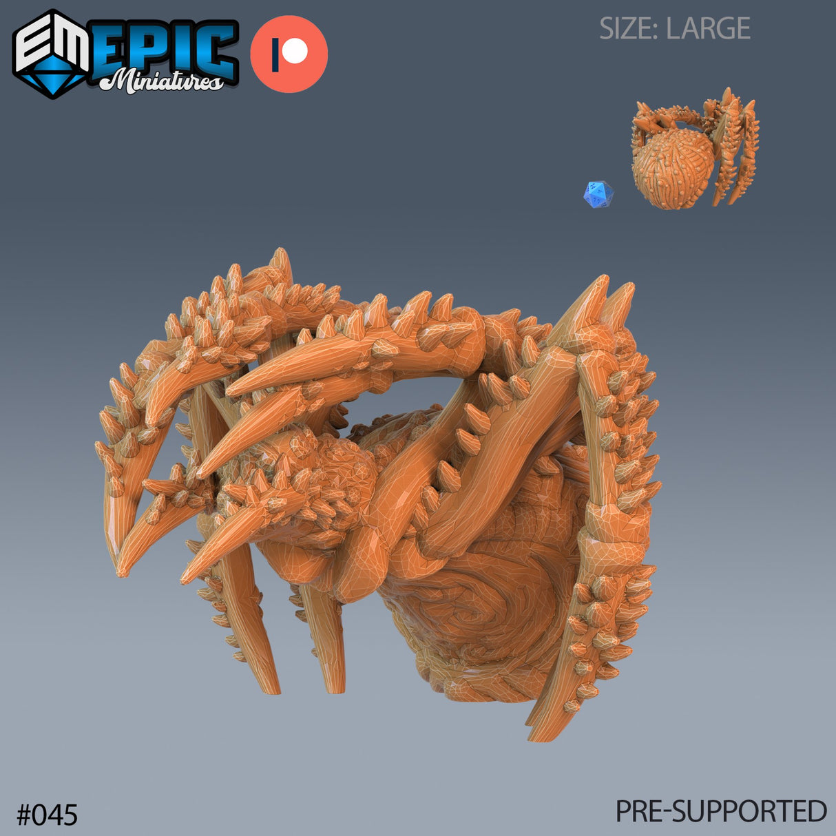 Giant Thorn Spider Miniature - Mini Megastore