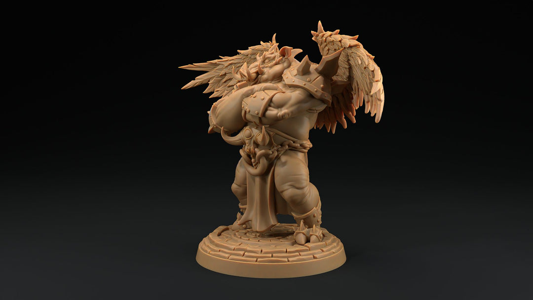 Gornak The Brute - Winged Pig Folk / Pic Orc Barbarian - Mini Megastore