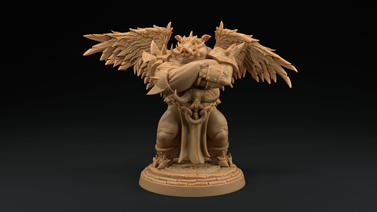 Gornak The Brute - Winged Pig Folk / Pic Orc Barbarian - Mini Megastore