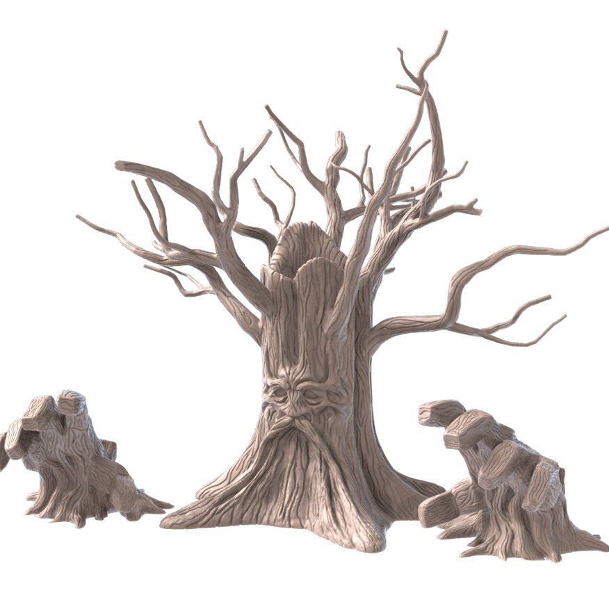 Great Old Tree Scatter / miniature with hands - Mini Megastore