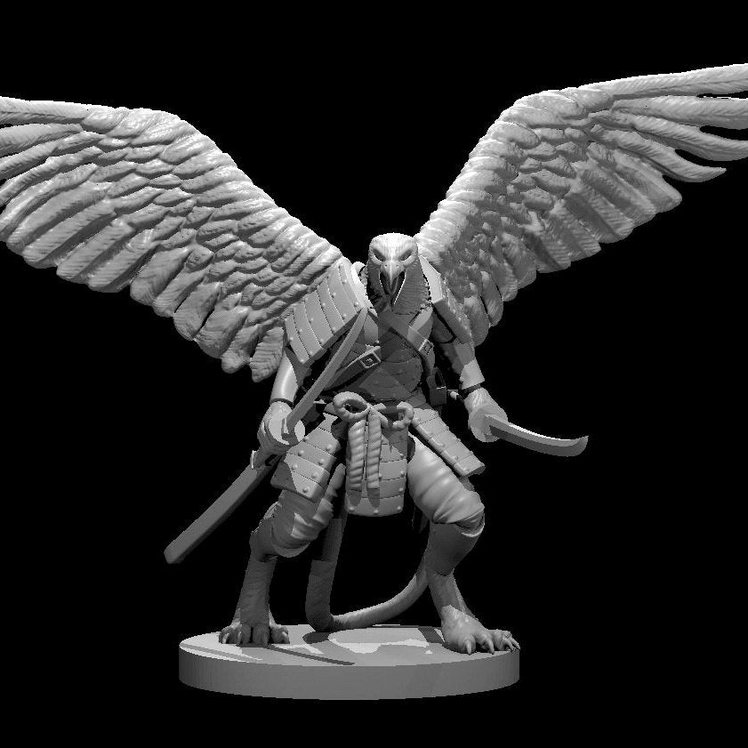 Griffon Folk Samurai Miniature - Mini Megastore