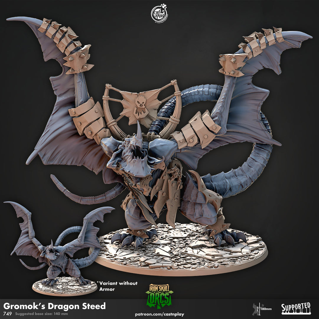 Gromak's Dragon Steed Miniature - Mini Megastore