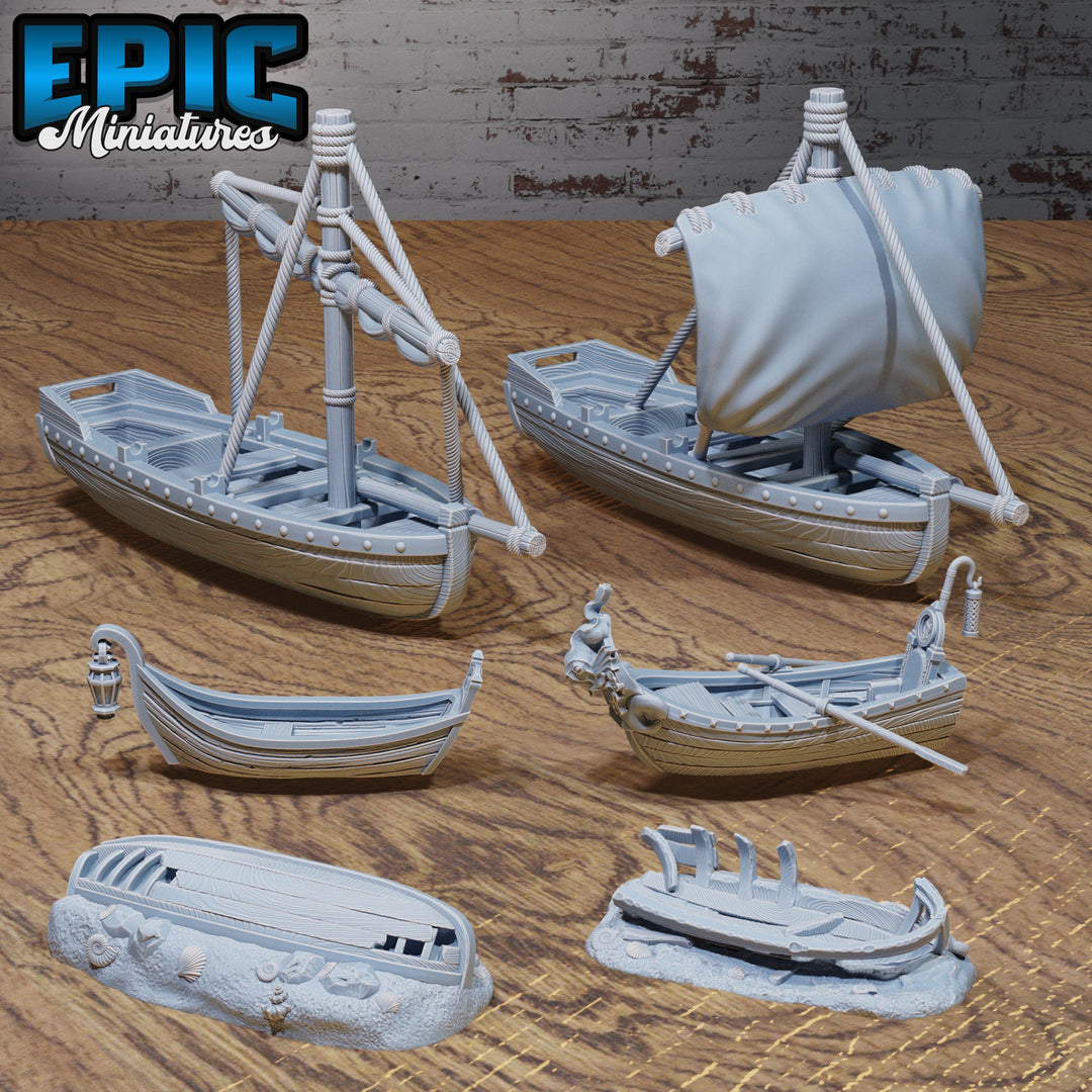 Harbor Boats Scatter - Mini Megastore