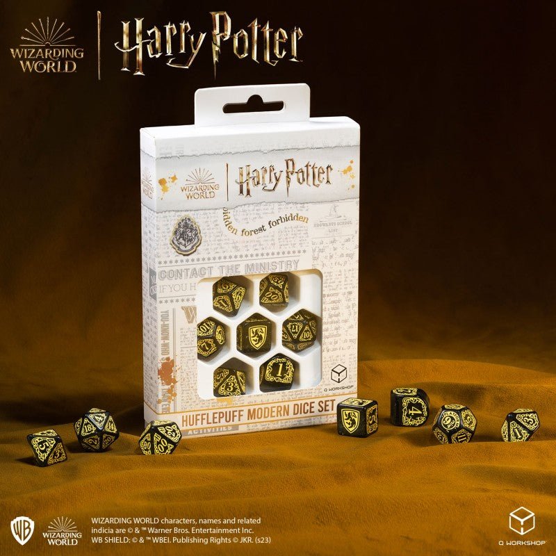 Harry Potter. Hufflepuff Modern Dice Set - Mini Megastore