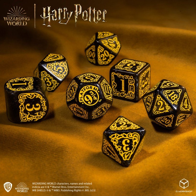 Harry Potter. Hufflepuff Modern Dice Set - Mini Megastore