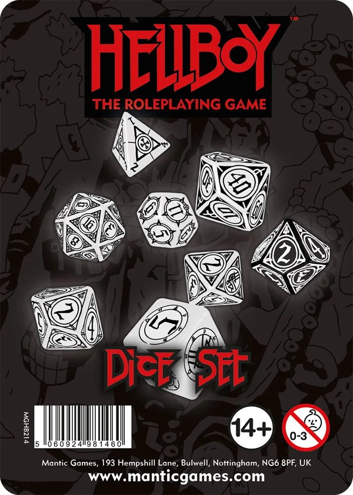Hellboy: The Roleplaying Game – Dice Set - Mini Megastore