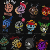 Hit Die Class T-Shirt "Choose your Role" - Mini Megastore