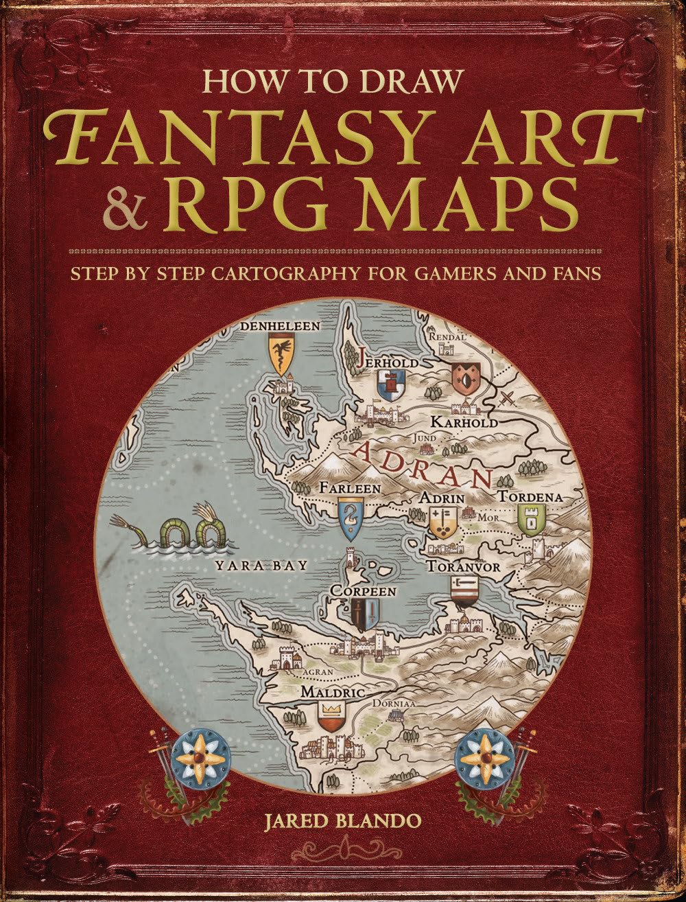 How to Draw Fantasy Art and RPG Maps : Step by Step Cartography for Gamers and Fans - Mini Megastore