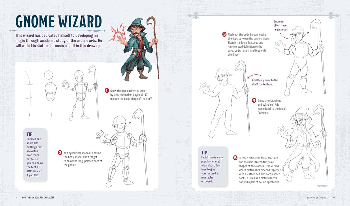 How to Draw Your RPG Character : A Step - by - Step Guide to Bringing Fantasy Characters to Life - Mini Megastore