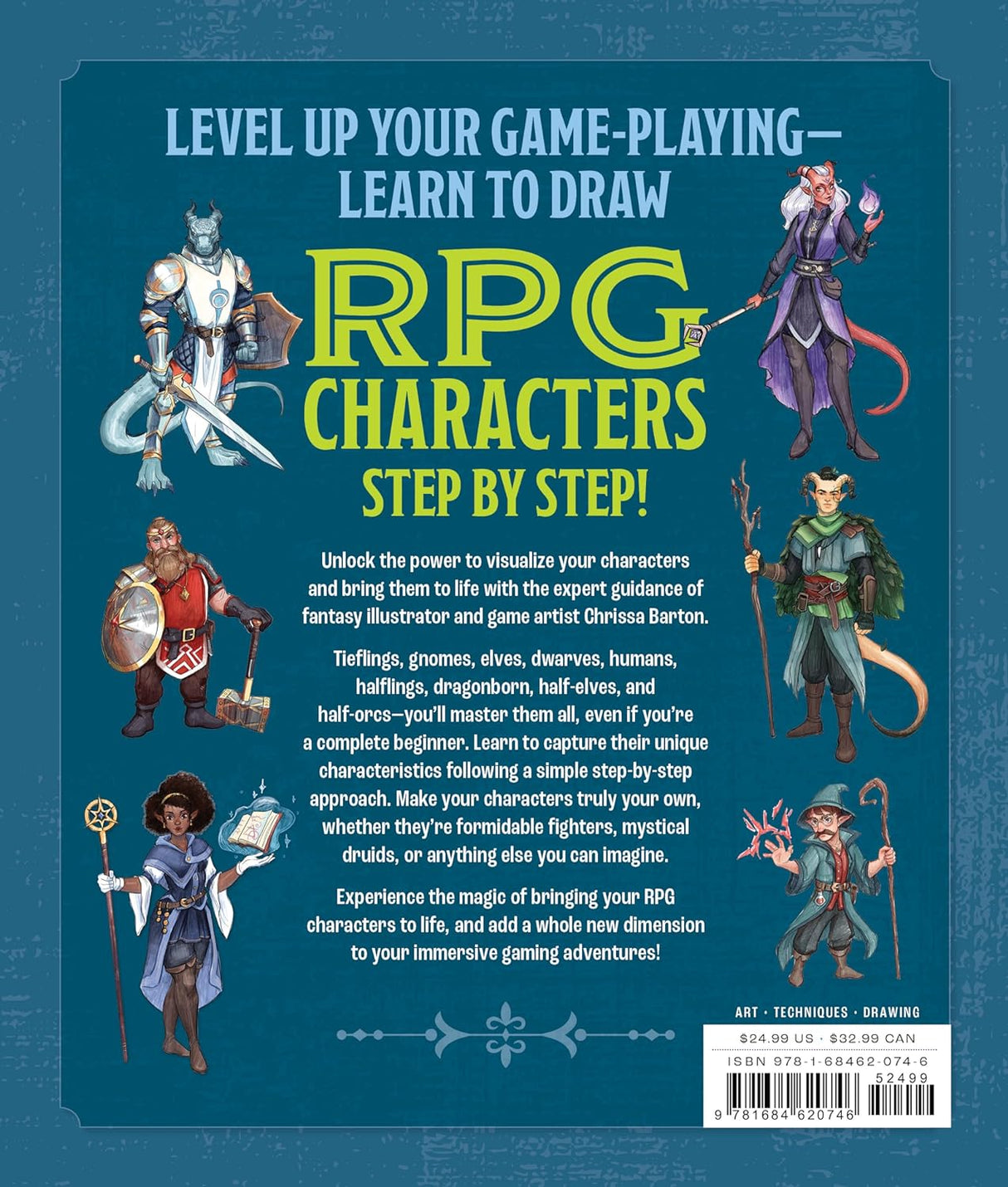 How to Draw Your RPG Character : A Step - by - Step Guide to Bringing Fantasy Characters to Life - Mini Megastore