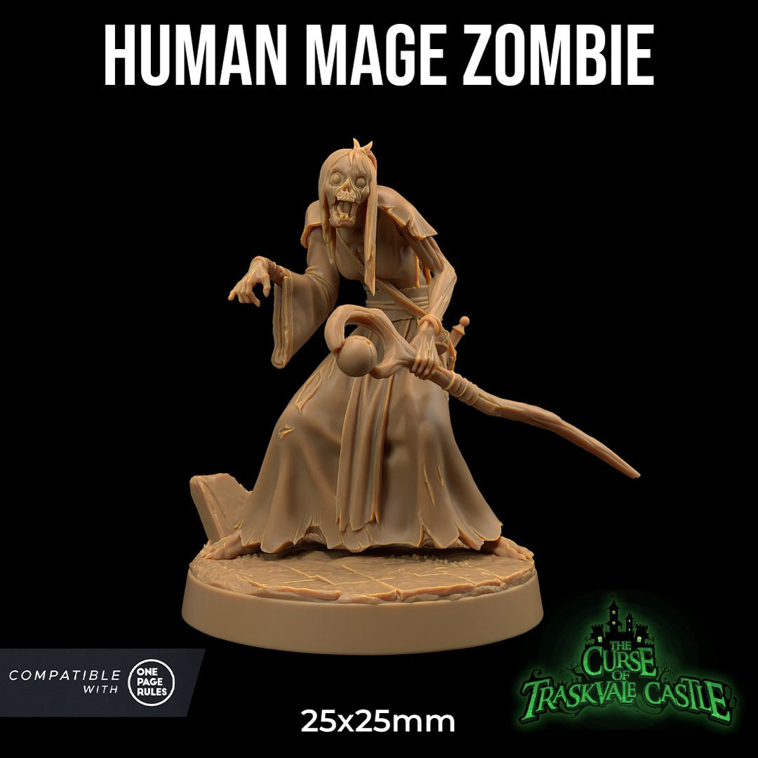 Human Mage Zombie Miniature - Mini Megastore