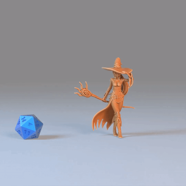 Human Witch / Sorcerer / Wizard Miniature - Mini Megastore