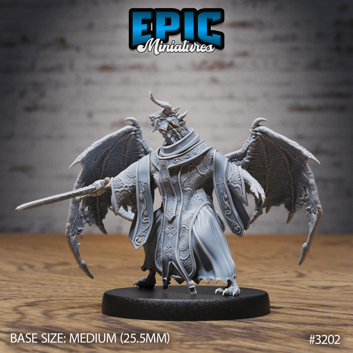 Hunters Guild Bahamut Cleric Miniature - Mini Megastore