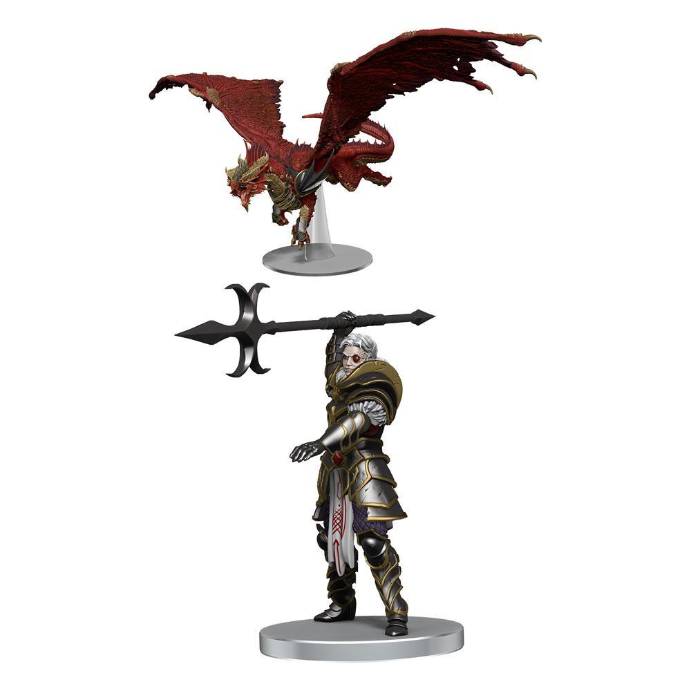 Icons of the Realms Dragonlance pre-painted Miniatures Kensaldi on Red Dragon - Mini Megastore