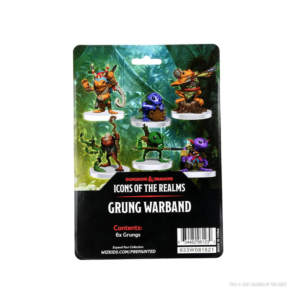 Icons of the Realms: Grung Warband Prepainted Miniatures - Mini Megastore