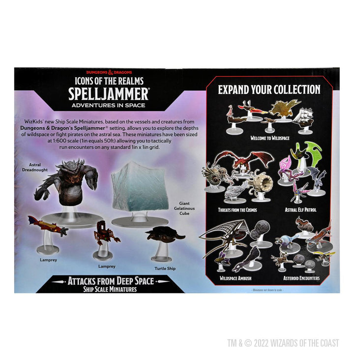 Icons of the Realms Spelljammer Adventures in Space pre-painted Miniatures Ship Scale - Attacks from Deep Space - Mini Megastore