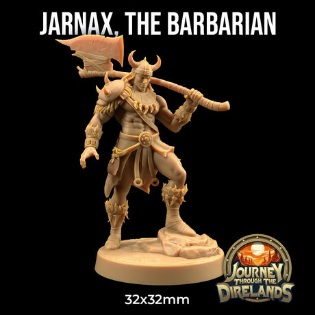 Jarnax the Barbarian - Male human Miniature - Mini Megastore