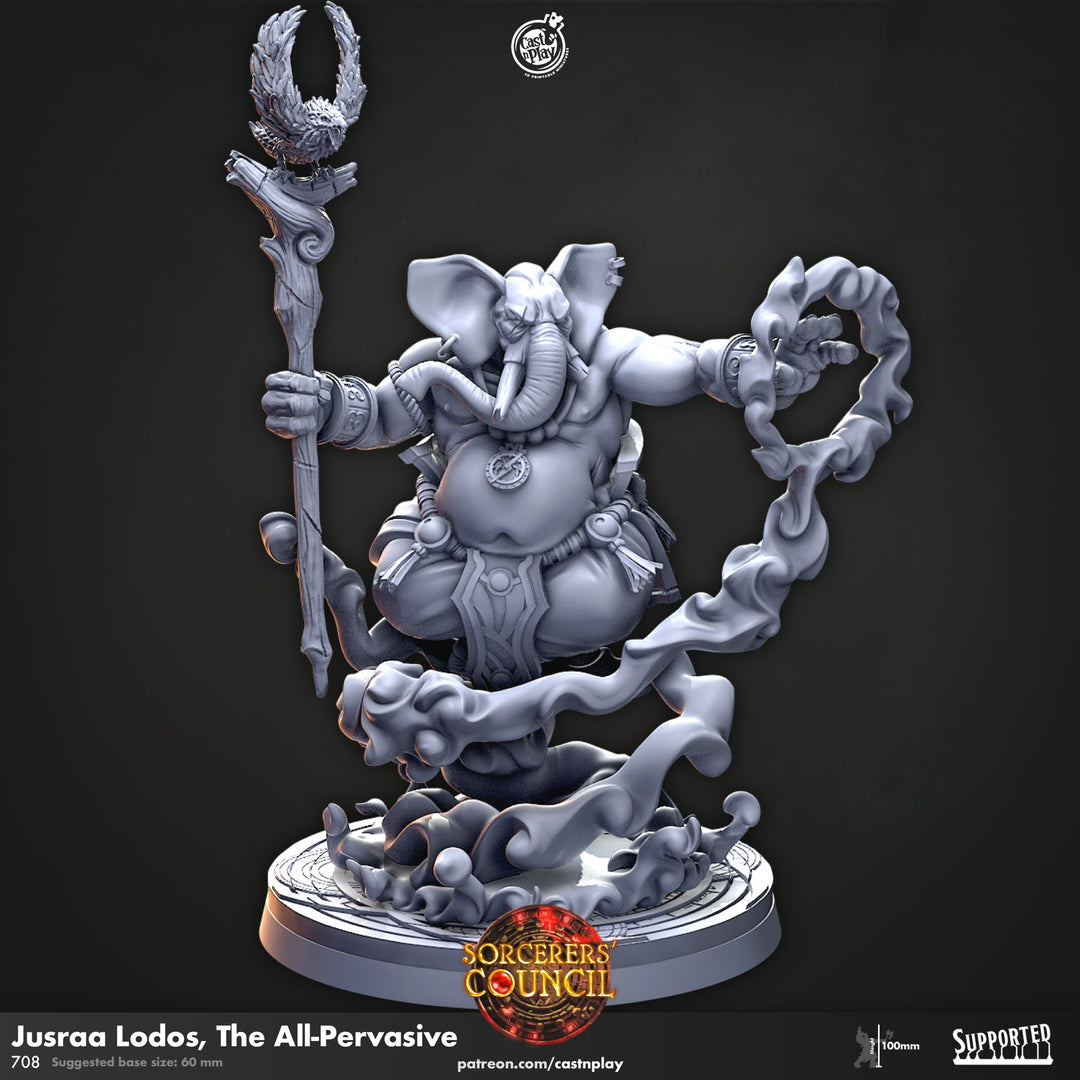 Jusraa Lodos the All-Percasive - Luxadon Sorcerer / Monk Miniature - Mini Megastore