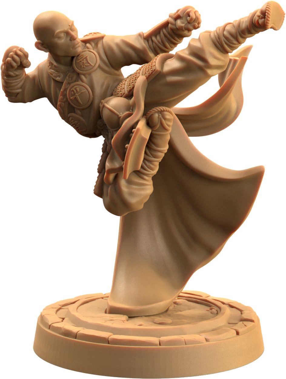 Ki Master - Human Monk Miniatures - Mini Megastore