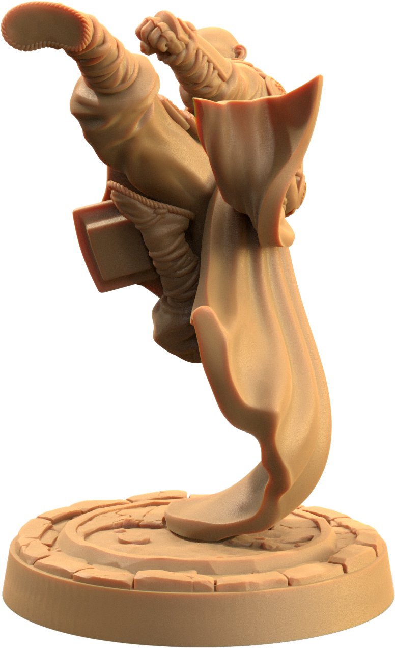Ki Master - Human Monk Miniatures - Mini Megastore