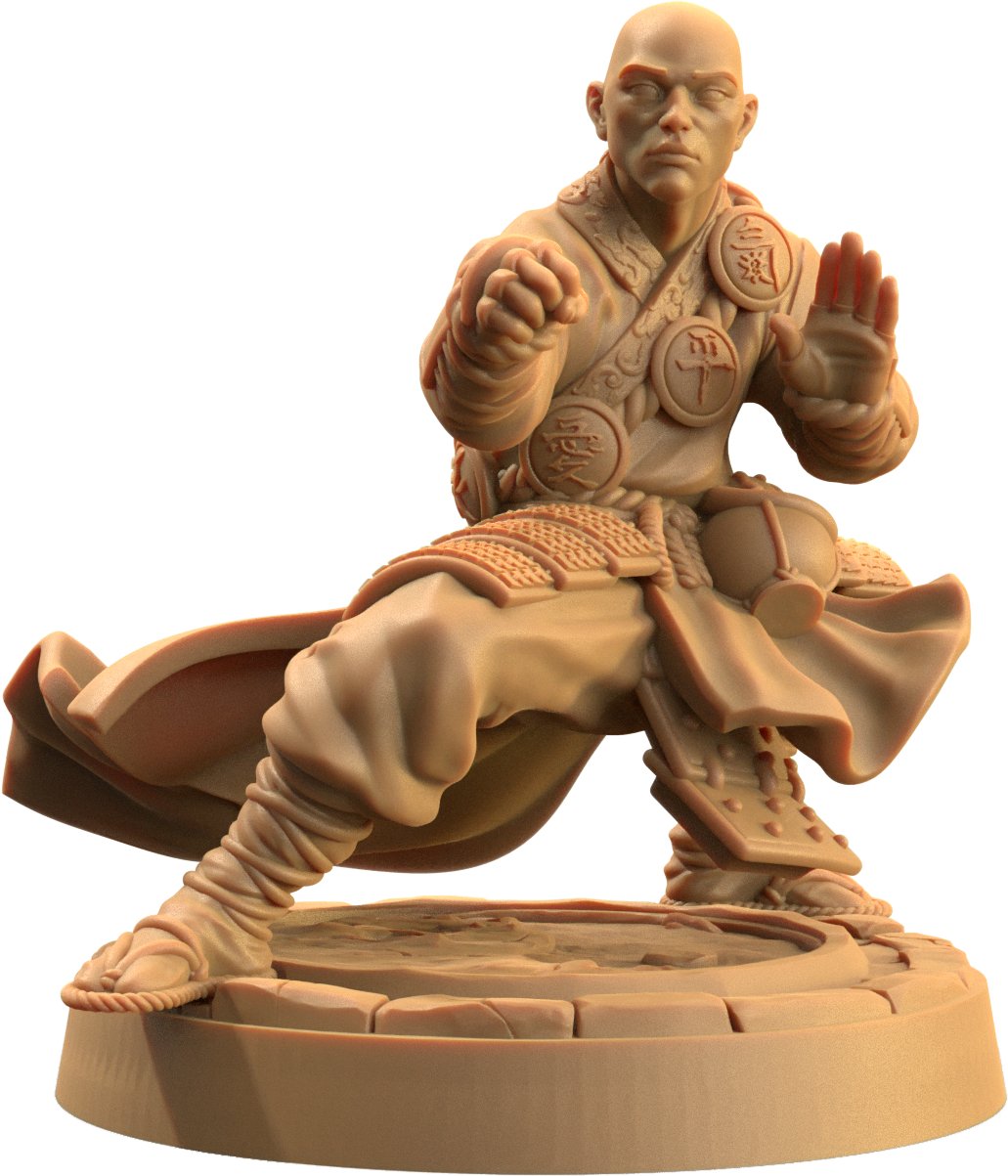 Ki Master - Human Monk Miniatures - Mini Megastore