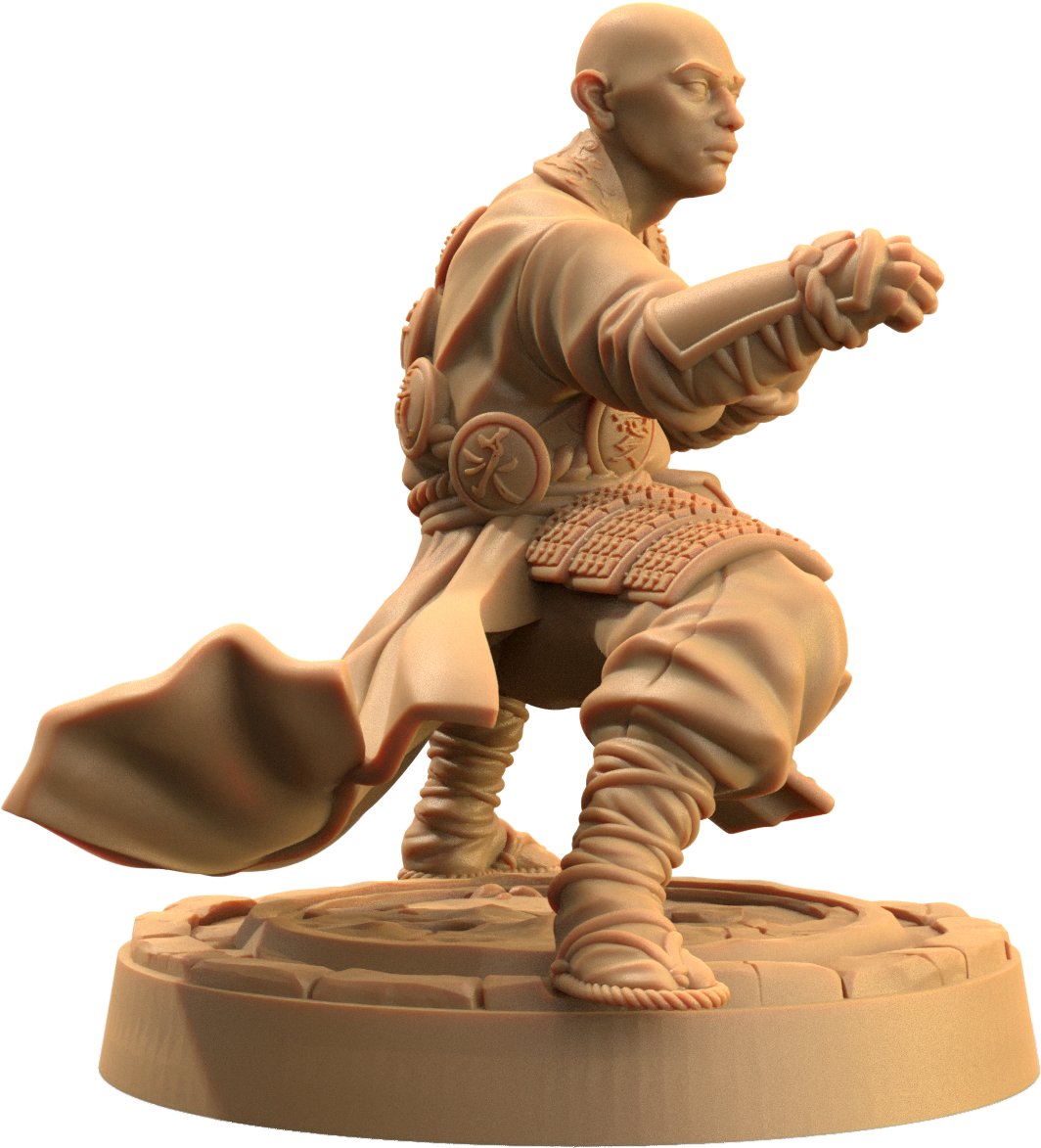 Ki Master - Human Monk Miniatures - Mini Megastore